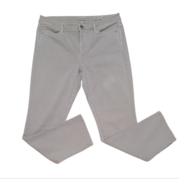 J Jill Denim Authentic Fit Slim Ankle Jeans Taupe Size 10 - Picture 8 of 16